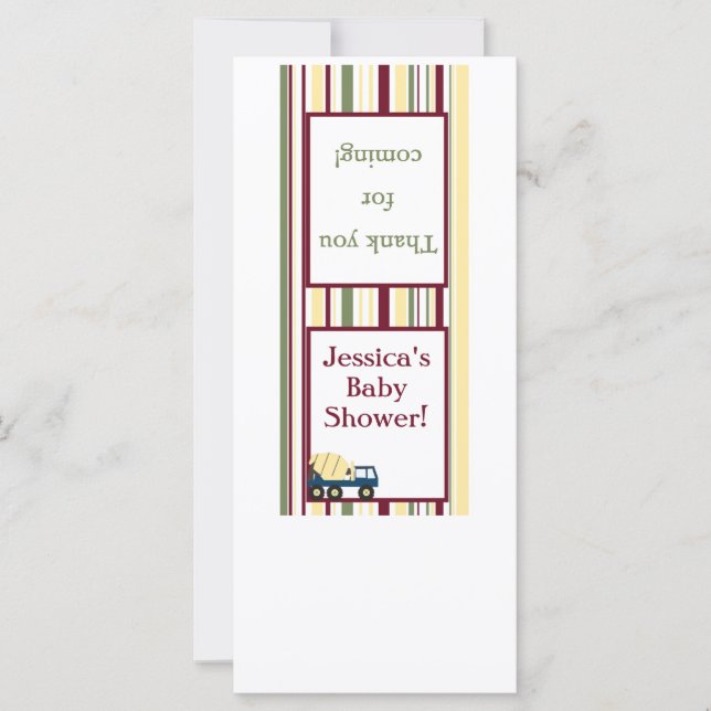 Construction Zone Lollipop Topper (Front)