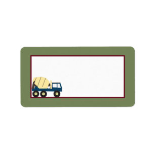 Construction Zone Mailing Address Label