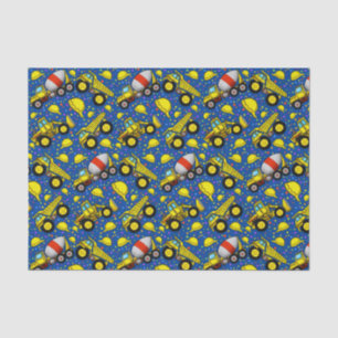 Construction Zone Tissue Paper