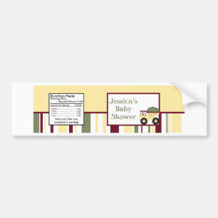 Construction Zone Water Bottle Label