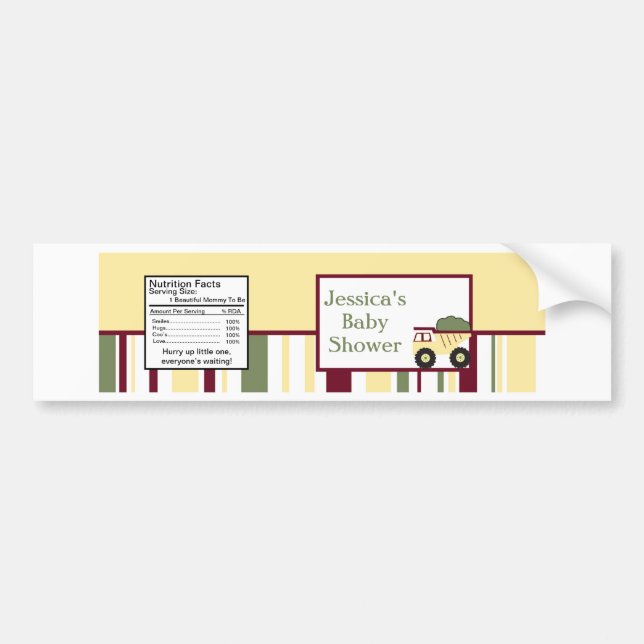 Construction Zone Water Bottle Label (Front)