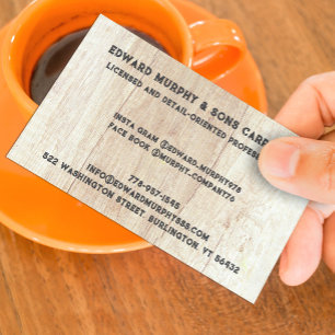 Constructions Carpentry Business Card