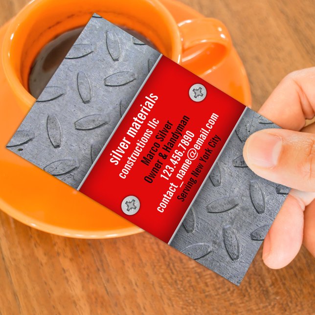 Constructions Handyman Business Card (Creator Uploaded)
