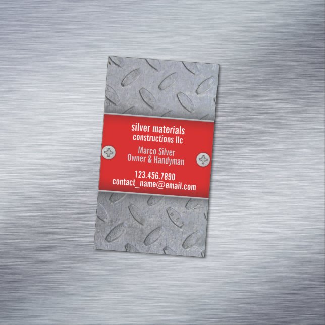 Constructions Handyman Magnetic Business Card (In Situ)