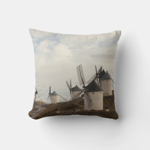 Consuegra, antique La Mancha windmills Cushion