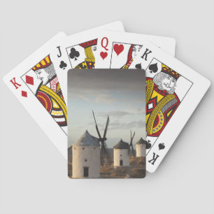 Consuegra, antique La Mancha windmills Playing Cards
