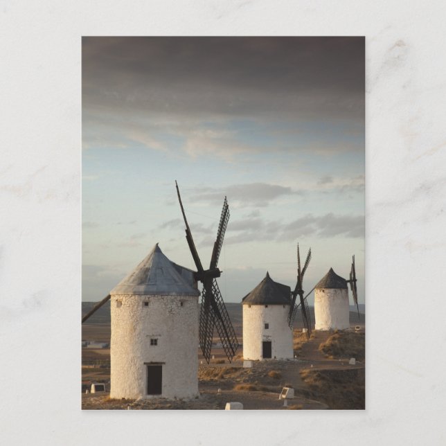 Consuegra, antique La Mancha windmills Postcard (Front)