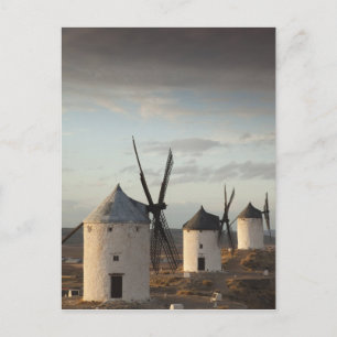 Consuegra, antique La Mancha windmills Postcard