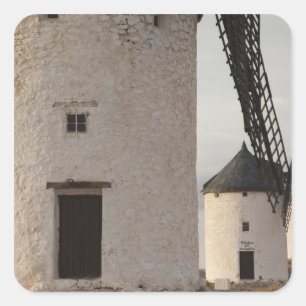 Consuegra, antique La Mancha windmills Square Sticker