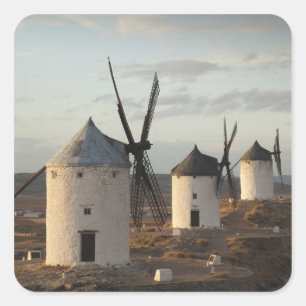 Consuegra, antique La Mancha windmills Square Sticker
