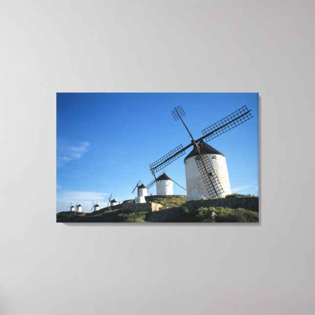 Consuegra, La Mancha, Spain, windmills 2 Canvas Print (Front)