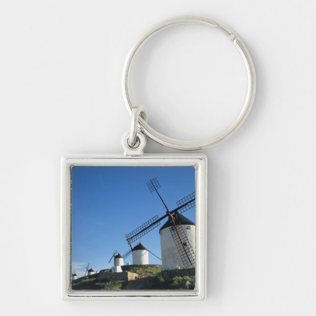 Consuegra, La Mancha, Spain, windmills 2 Key Ring (Front)