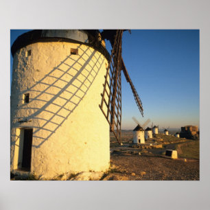 Consuegra, La Mancha, Spain, windmills and Poster