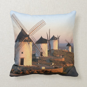 Consuegra, La Mancha, Spain, windmills Cushion