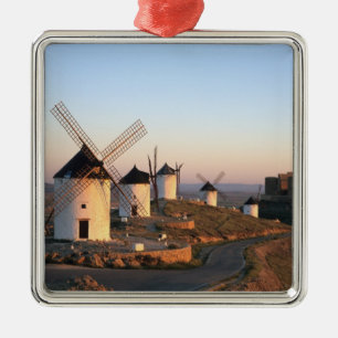 Consuegra, La Mancha, Spain, windmills Metal Tree Decoration
