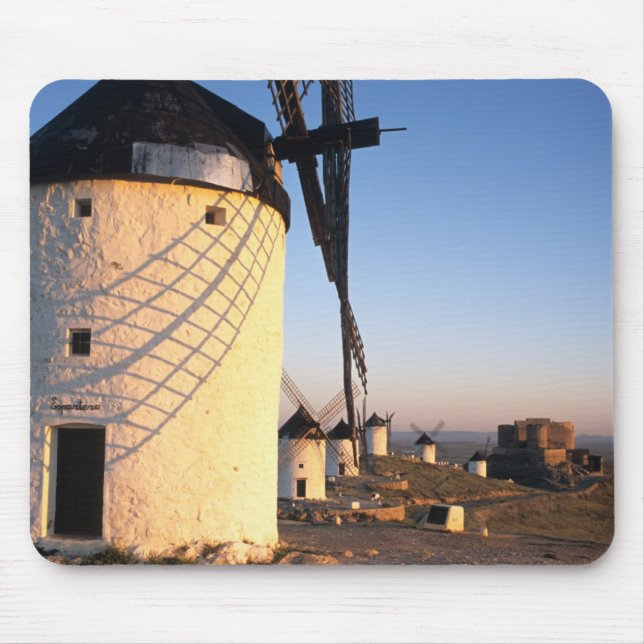 Consuegra, La Mancha, Spain, windmills Mouse Mat (Front)