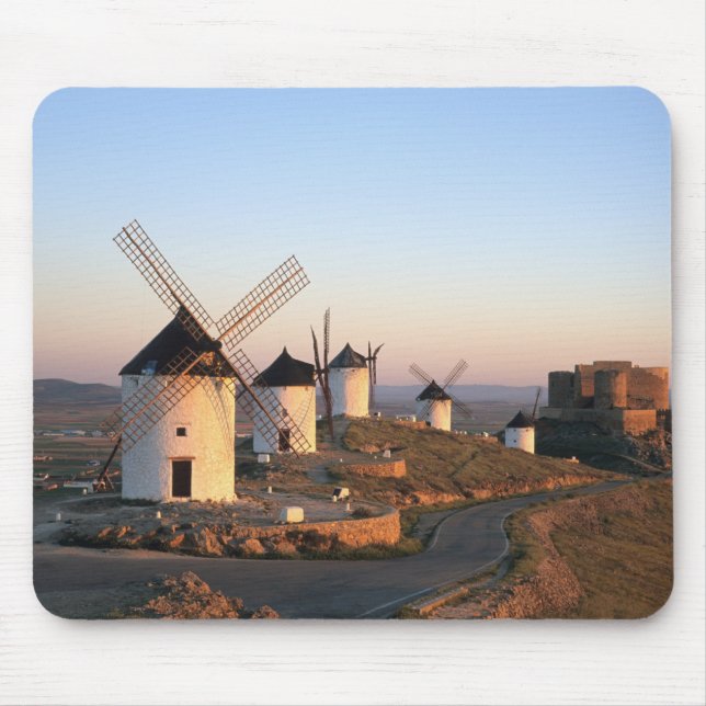 Consuegra, La Mancha, Spain, windmills Mouse Mat (Front)