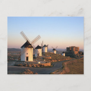 Consuegra, La Mancha, Spain, windmills Postcard