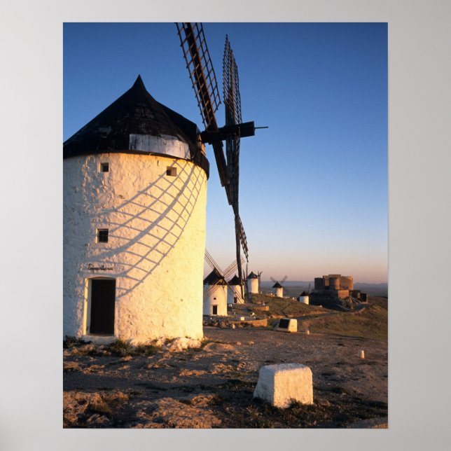 Consuegra, La Mancha, Spain, windmills Poster (Front)