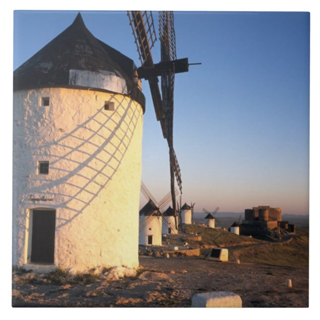Consuegra, La Mancha, Spain, windmills Tile (Front)