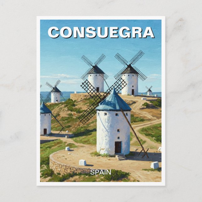 Consuegra Spain Travel Postcard (Front)