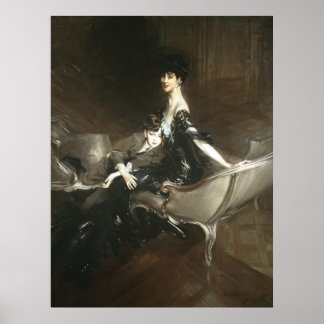 Consuelo Vanderbilt and Son Ivor, Giovanni Boldini Poster
