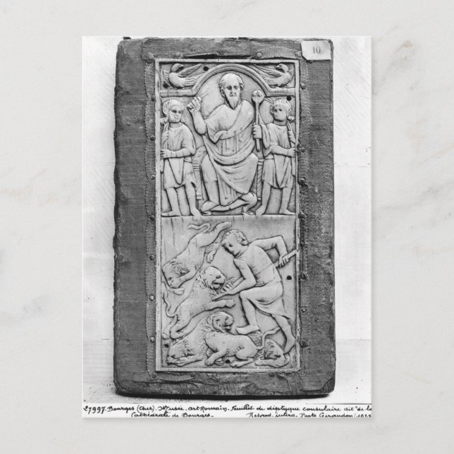 Consular diptych of Aetius, right hand panel Postcard (Front)