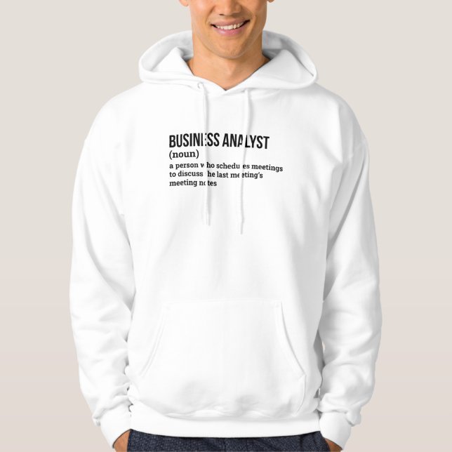 Consultant Analyst Funny Definition Hoodie (Front)