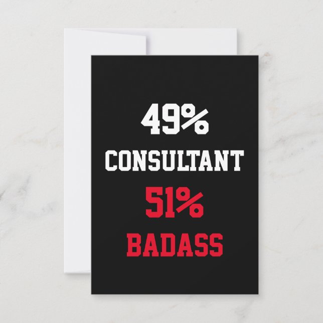 Consultant Badass Card (Front)