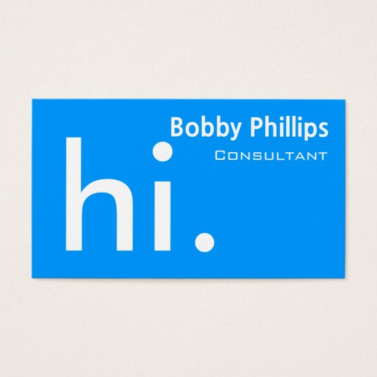 consultant business card