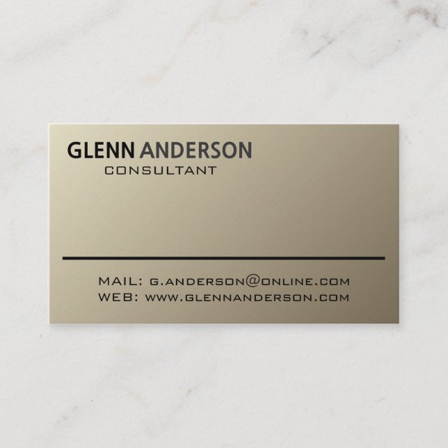 Consultant - Business Cards (Front)