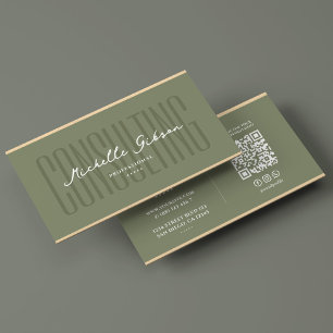 Consultant Counsellor Consulting Sage Elegant  Business Card