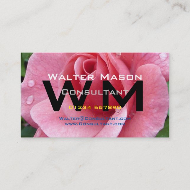 Consultant Create your Own Business Card (Front)