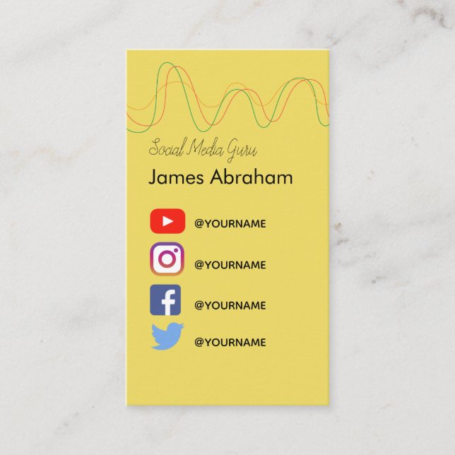 Consultant - Good Vibration - Business Card (Front)