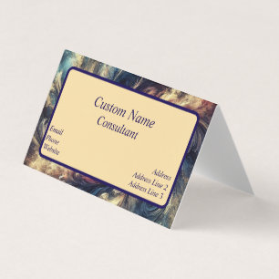 Consultant Modern Abstract Art Business Card