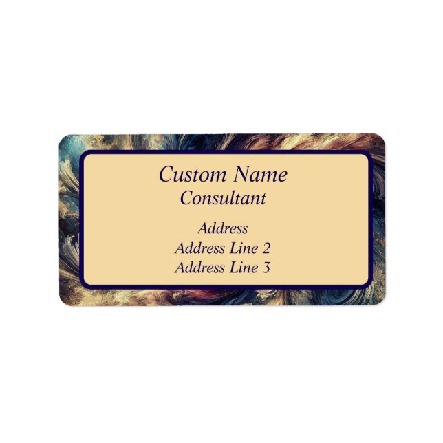 Consultant Modern Abstract Art  Label (Front)
