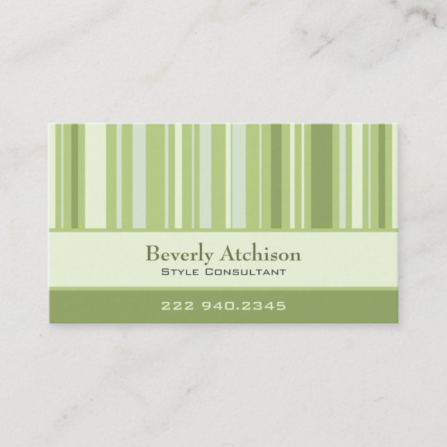 Consultant Stripes Business Card (Front)