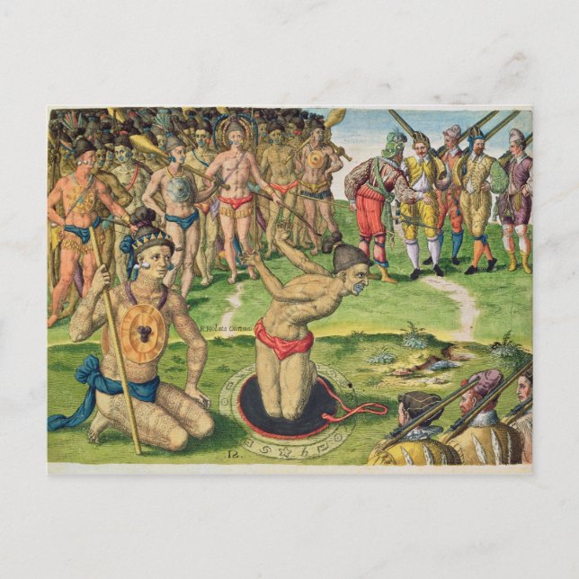 Consulting a Sorcerer, from 'Brevis Narratio' Postcard (Front)