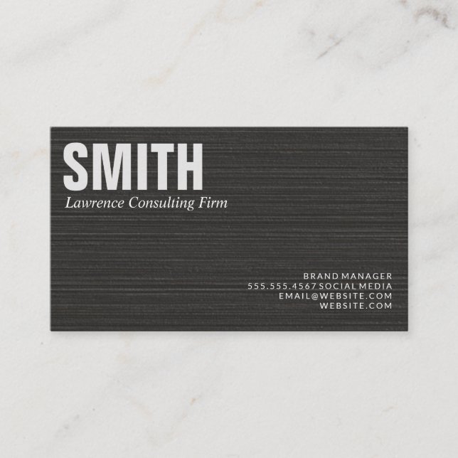 Consulting | Corporate Executive  Business Card (Front)