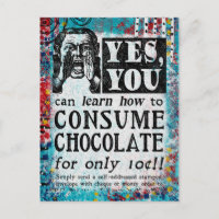 Consume Chocolate - Funny Vintage Ad