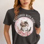 Consumed with Rage Funny Kitten Meme Cat Sarcastic Tri-Blend Shirt<br><div class="desc">You may change the style of this shirt by choosing More > under the style option. It may be personalised in the area provide or customising by choosing the click to customise further option and changing the name, initials or words. You may also change the text colour and style or...</div>