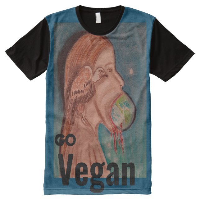 Consuming the World All-Over Print T-Shirt (Front)