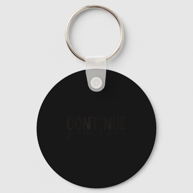 Cont;nue Semicolon Mental Health Awareness Insrati Key Ring (Front)