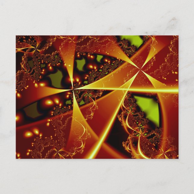 Contact Fractal Art Postcard (Front)