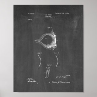 Contact Lense Patent - Chalkboard Poster