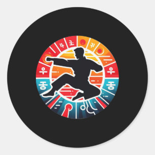Contact Sport Taekkyon Classic Round Sticker