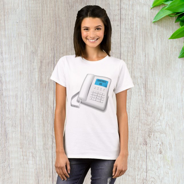 Contact Us Telephone T-Shirt (Creator Uploaded)