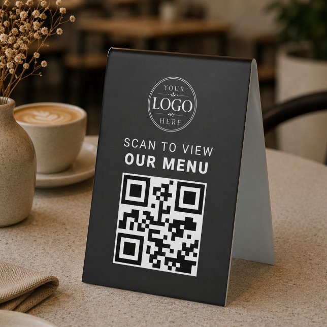 Contactless Menu Table QR Code Sign (Creator Uploaded)