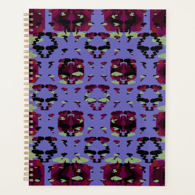 Contained Sky Flame Roses Planner (Front)