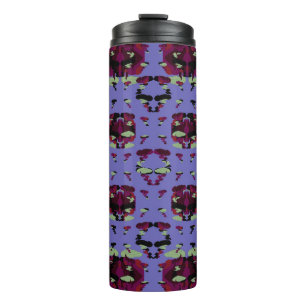 Contained Sky Flame Roses Thermal Tumbler